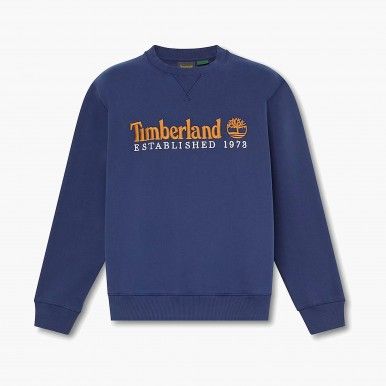 Timberland - Camisola Gola Redonda Established 1973 (Azul Escuro) Timberland - Camisola Gola Redonda Established 1973 (Azul Escuro)