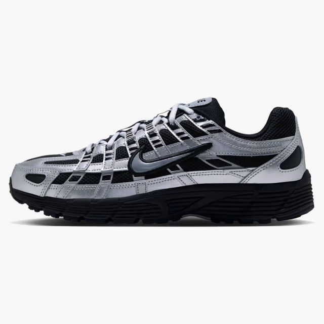 Nike - Sapatilhas P-6000 Prateadas e Pretas para Mulher Nike - Sapatilhas P-6000 Prateadas e Pretas para Mulher