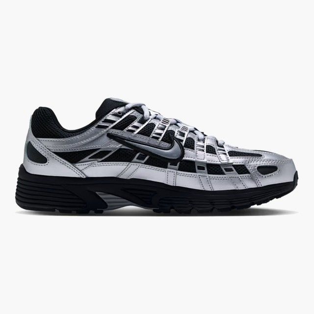Nike - Sapatilhas P-6000 Prateadas e Pretas para Mulher Nike - Sapatilhas P-6000 Prateadas e Pretas para Mulher